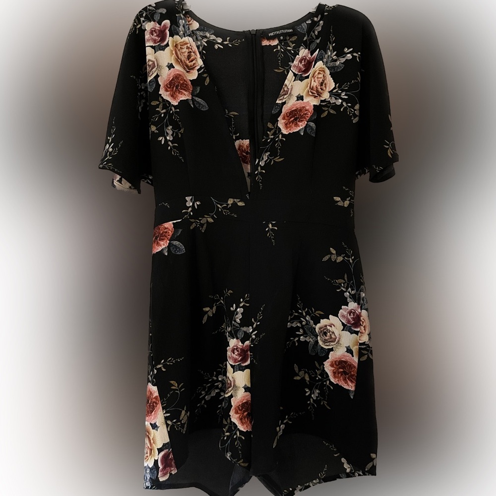 PRETTY LITTLE THING romper size 8 UK sizing.